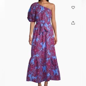 brand NWT Lilly Pulitzer Zelalynn floral one shoulder dress